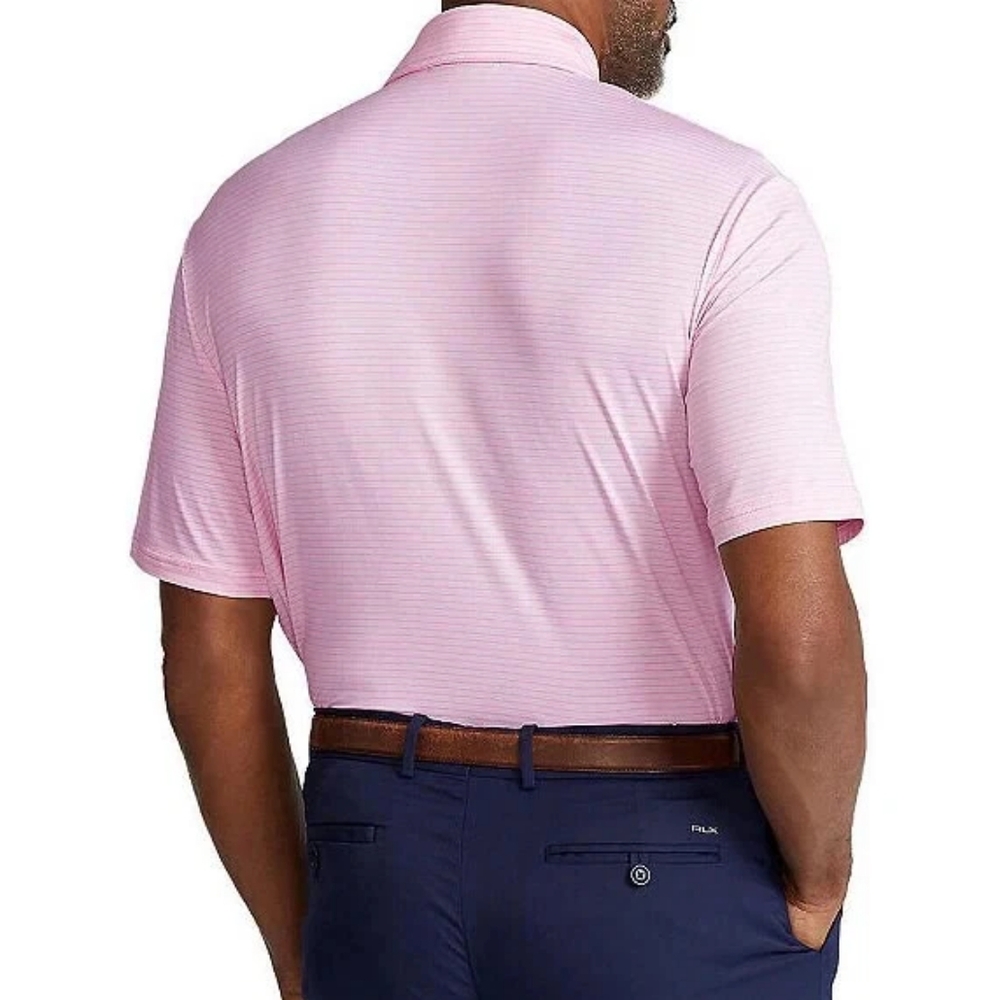 Bundle: Men's Pink (Ralph Lauren Golf) and Navy (Nike Golf) Polo Golf Shirt Set - Picture 2 of 15